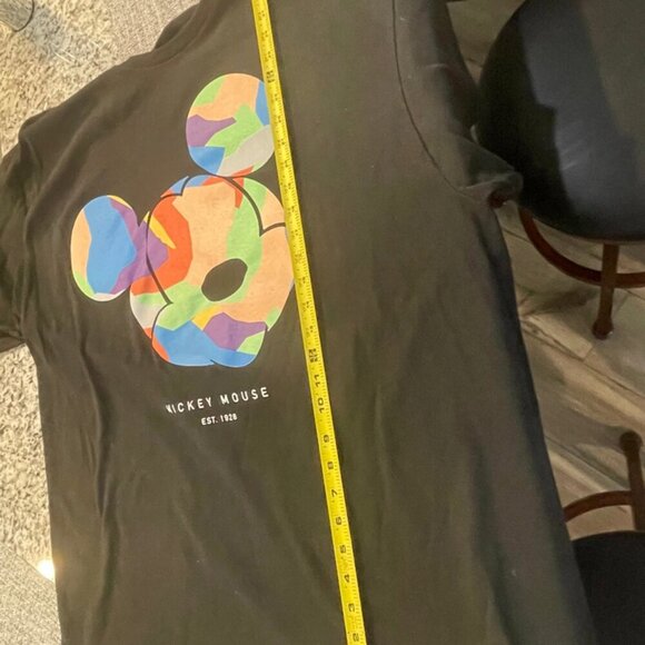 NEFF DISNEY BLACK T-SHIRT COLORFUL MICKEY MOUSE HEAD SIZE XXL KAWAII EMO - Picture 9 of 16